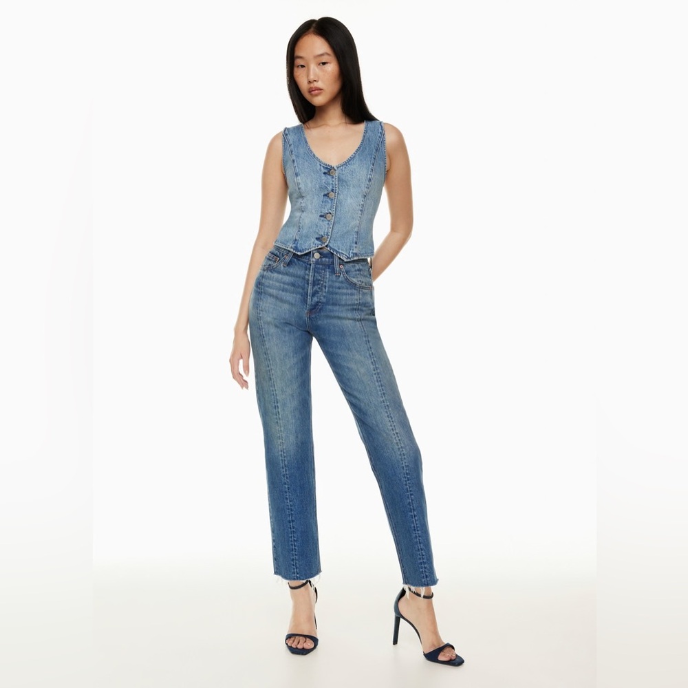Denim forum the arlo high rise seam jean size 32